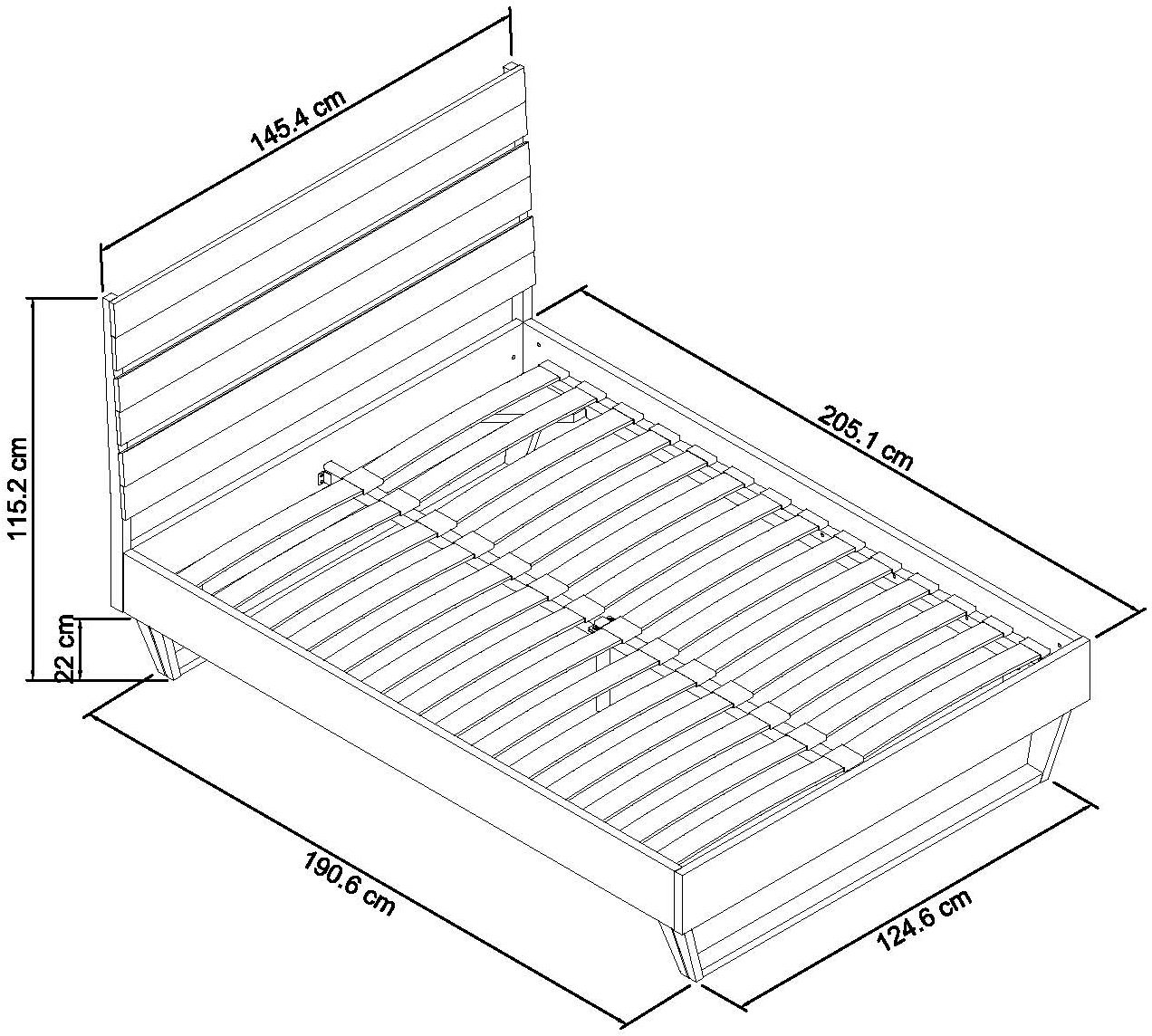 Tivoli Weathered Oak Low End Footend Bedstead Double 135cm by Bentley Designs | Style Our Home
