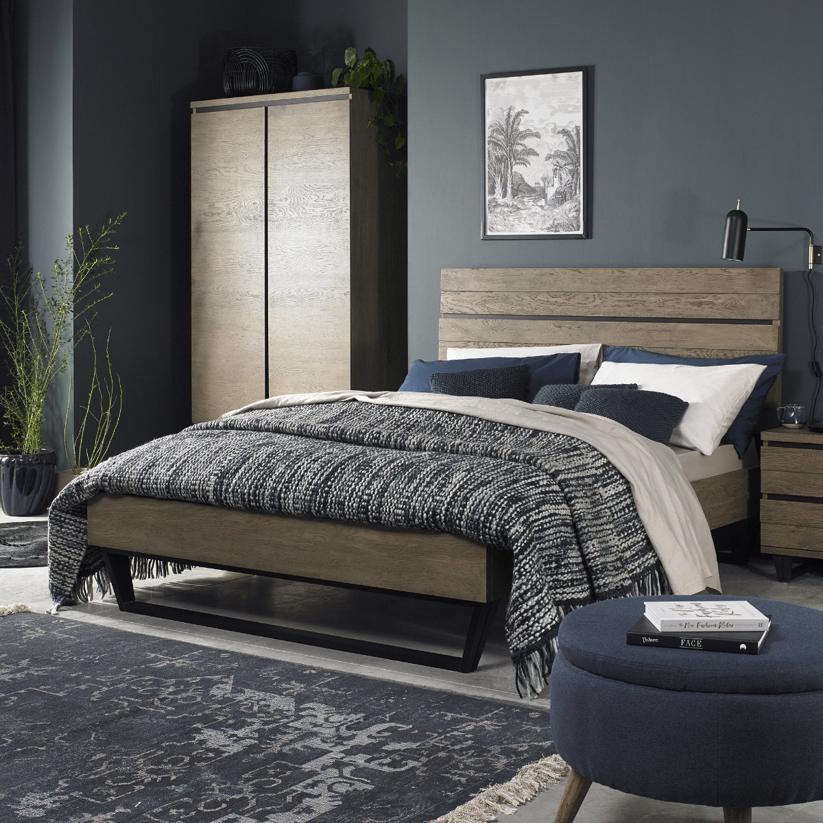 Tivoli Weathered Oak Low End Footend Bedstead Double 135cm by Bentley Designs | Style Our Home
