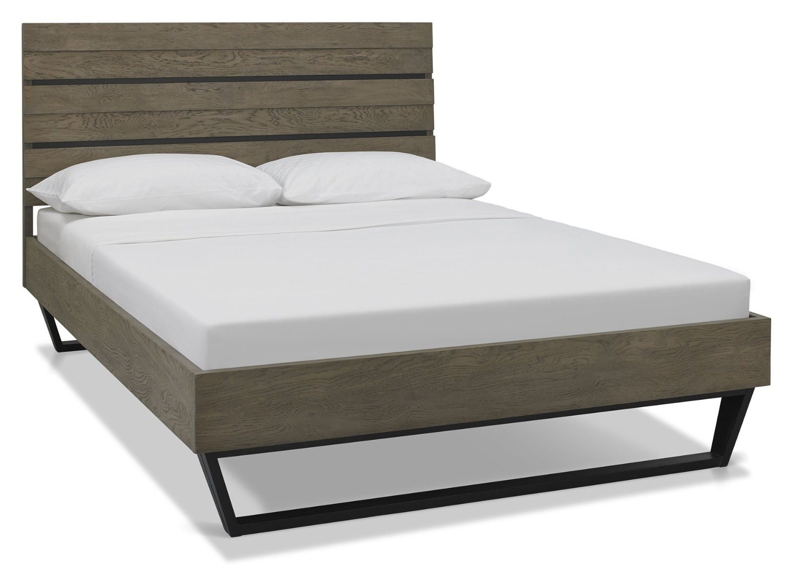 Tivoli Weathered Oak Low End Footend Bedstead Double 135cm by Bentley Designs | Style Our Home
