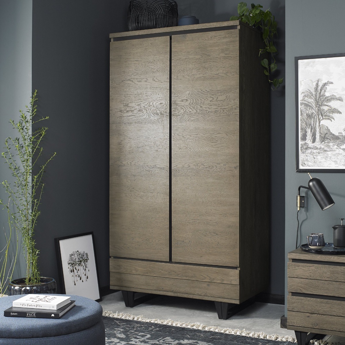 Tivoli Weathered Oak Double Wardrobe by Bentley Designs | Style Our Home
