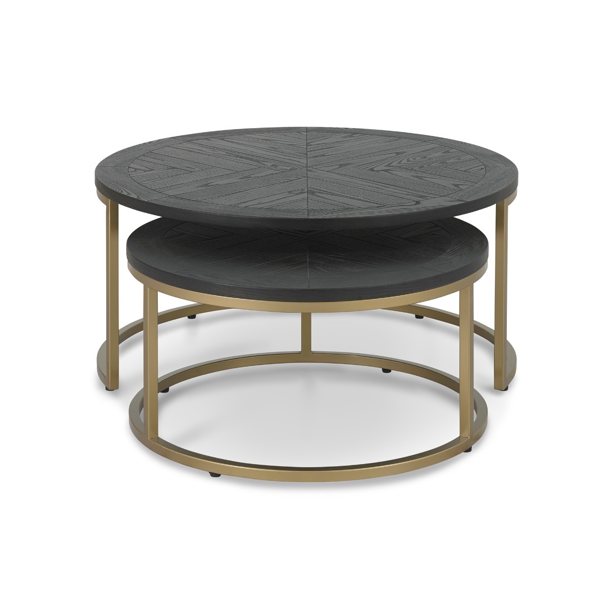 Marina Brass Coffee Nest Of Tables - Style Our Home 