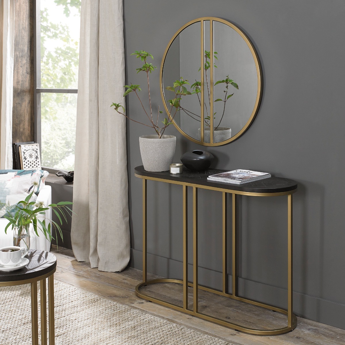 Marina Brass Console Table - Style Our Home