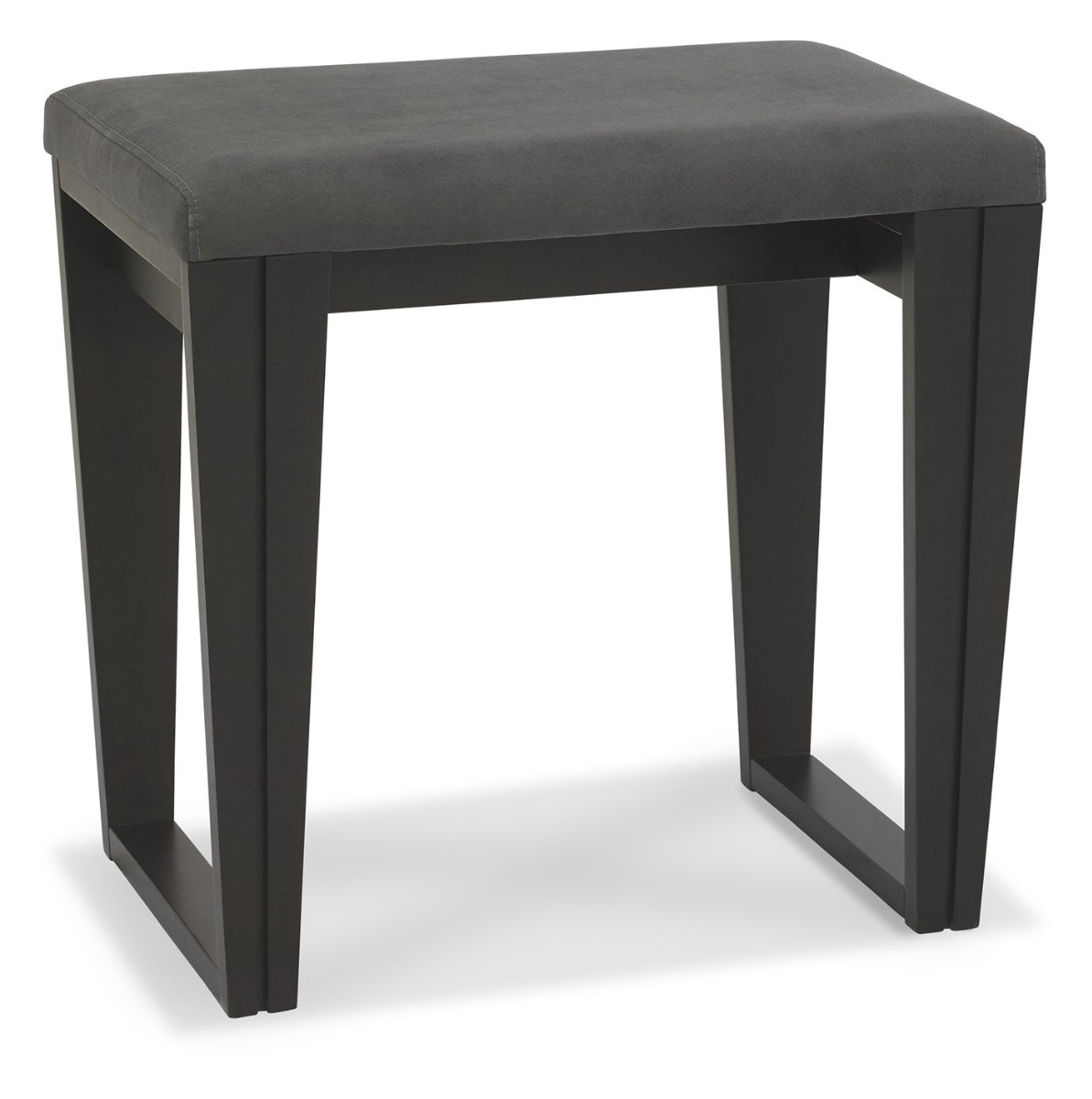 Tivoli Peppercorn Stool - Dark Grey Fabric by Bentley Designs | Style Our Home
