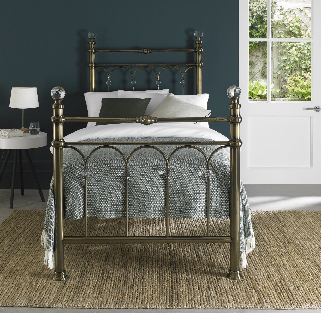 Krystal Antique Brass 3' Single Bedstead - Style Our Home