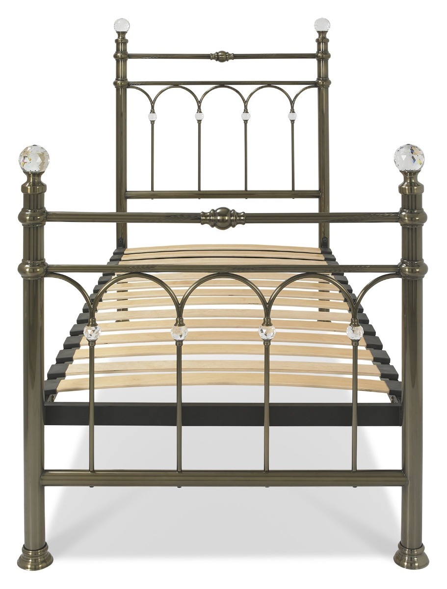 Krystal Antique Brass 3' Single Bedstead - Style Our Home