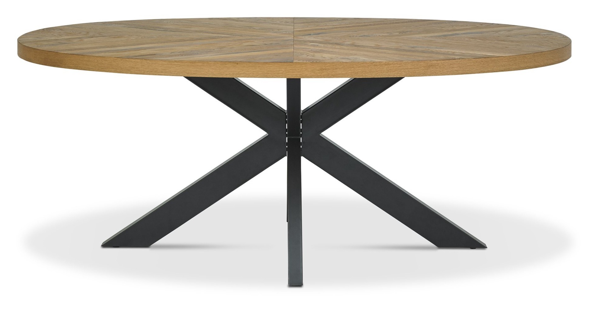 Ellipse Rustic Oak 6 Seater Dining Table by Bentley Designs | Style Our Home
