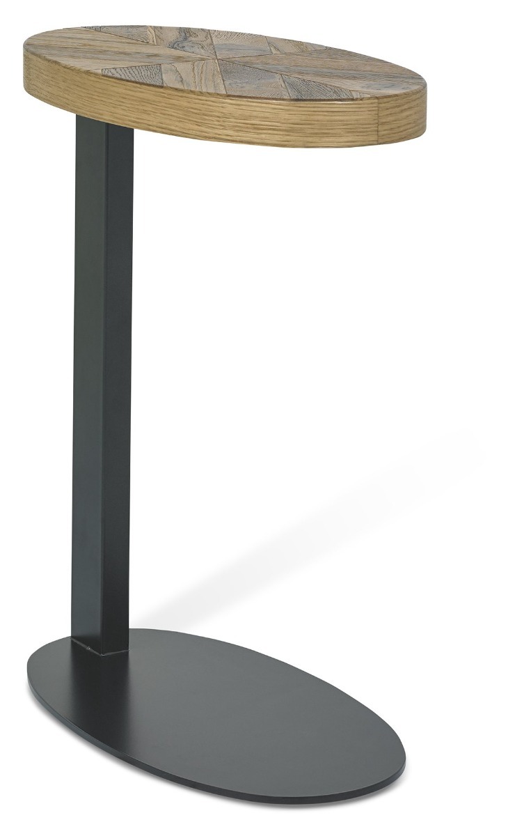 Ellipse Rustic Oak Sofa Table by Bentley Designs | Style Our Home
