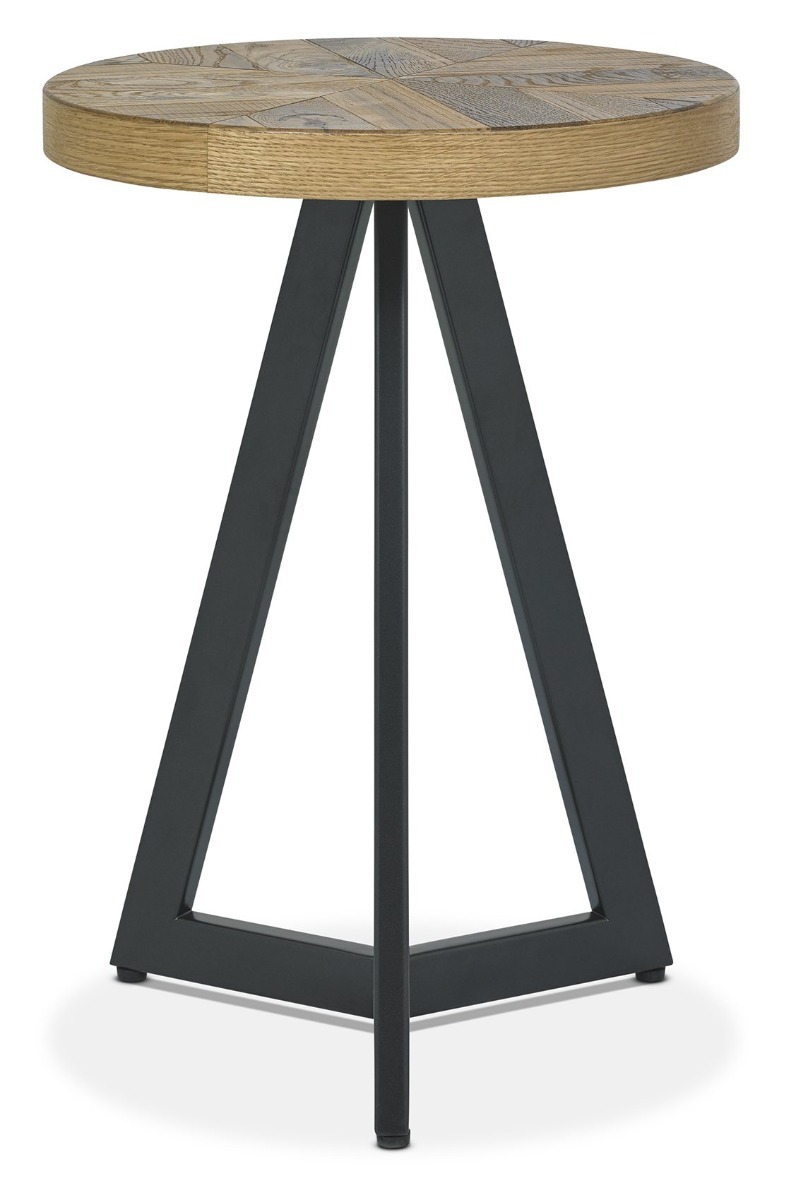 Ellipse Rustic Oak Lamp Table by Bentley Designs | Style Our Home
