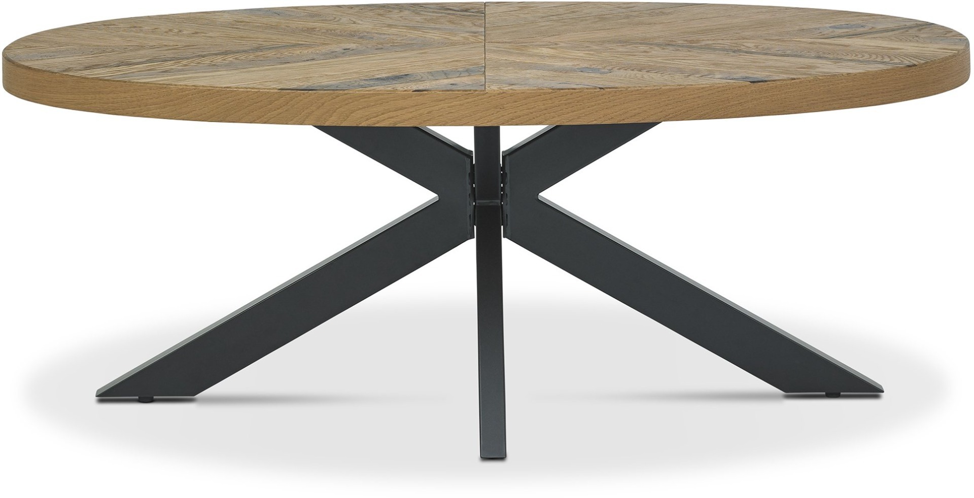 Ellipse Rustic Oak Coffee Table by Bentley Designs | Style Our Home
