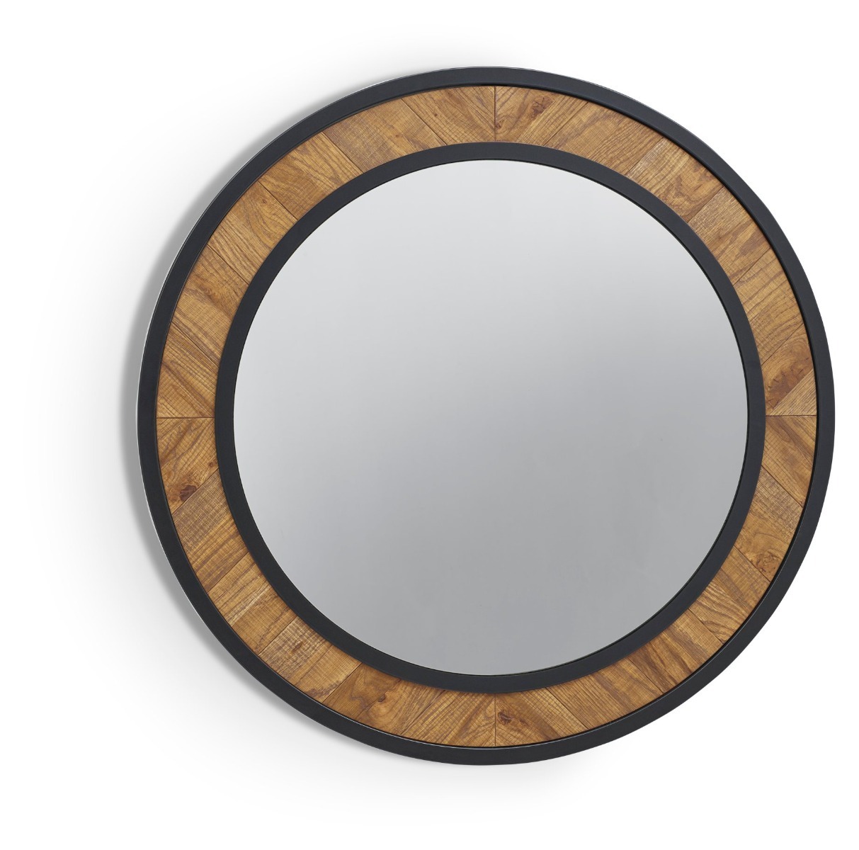 Ellipse Rustic Oak Wall Mirror by Bentley Designs | Style Our Home
