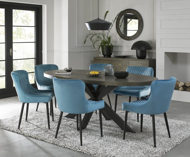 Ellipse Fumed Oak 6 Seater Dining Table by Bentley Designs | Style Our Home