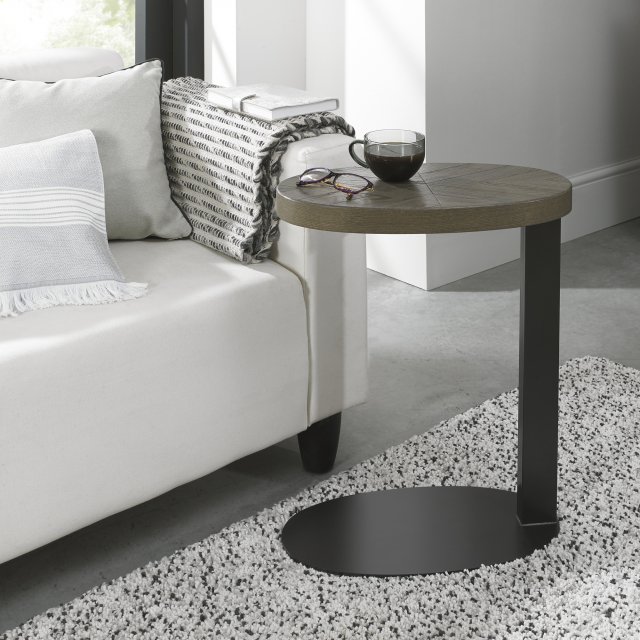 Ellipse Fumed Oak Sofa Table by Bentley Designs | Style Our Home