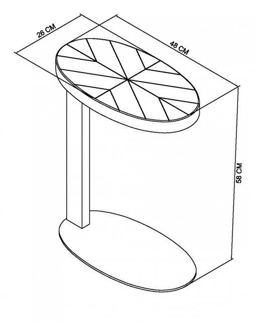 Ellipse Fumed Oak Sofa Table by Bentley Designs | Style Our Home