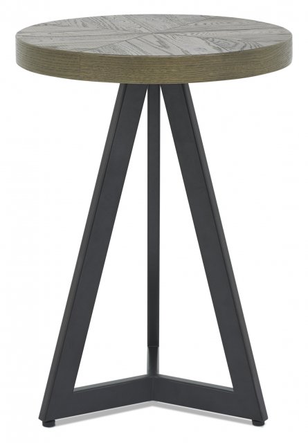 Ellipse Fumed Oak Lamp Table by Bentley Designs | Style Our Home