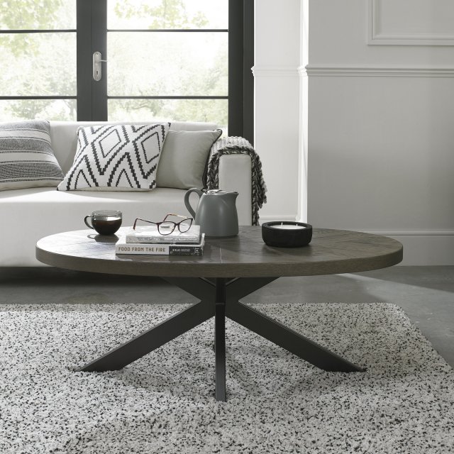Ellipse Fumed Oak Coffee Table by Bentley Designs | Style Our Home