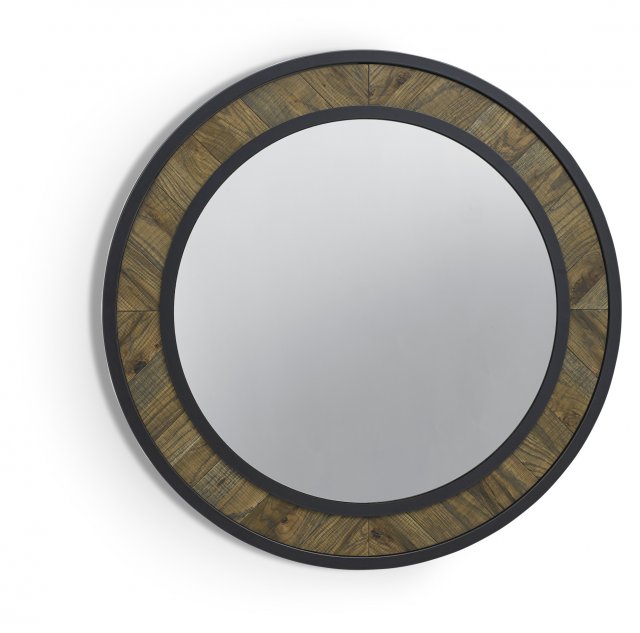 Ellipse Fumed Oak Wall Mirror by Bentley Designs | Style Our Home