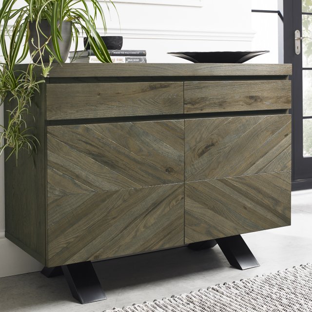 Ellipse Fumed Oak Narrow Sideboard by Bentley Designs | Style Our Home