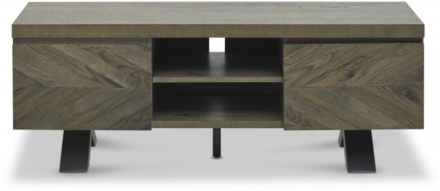 Ellipse Fumed Oak Entertainment Unit by Bentley Designs | Style Our Home