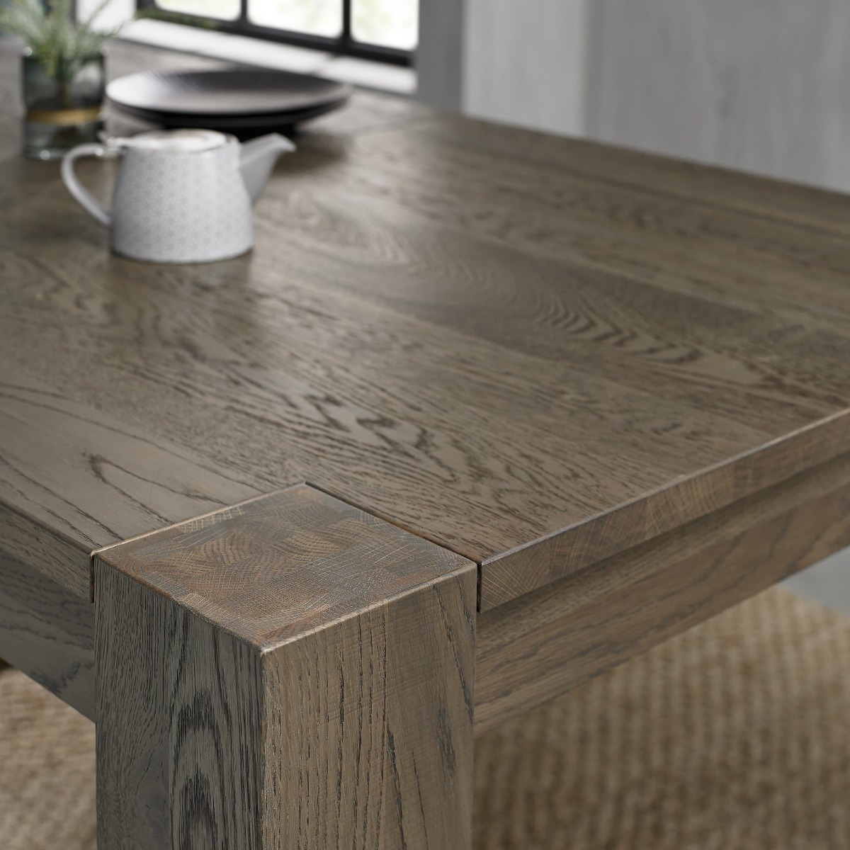 Logan Fumed Oak 6 Seater Dining Table. by Bentley Designs | Style Our Home 