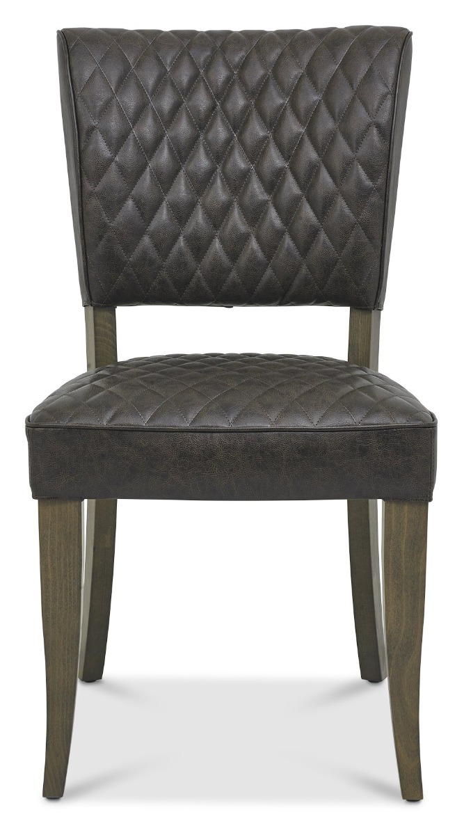 Monterey Fumed Oak Upholstered Chair- Old West Vintage (Pair) - Style Our Home