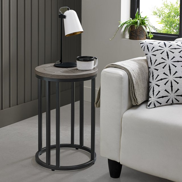 Monroe Silver Grey Side Table by Bentley Designs | Style Our Home