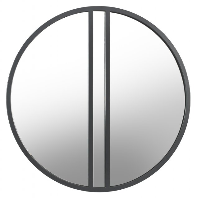 Monroe Silver Grey Circular Wall Mirror by Bentley Designs | Style Our Home