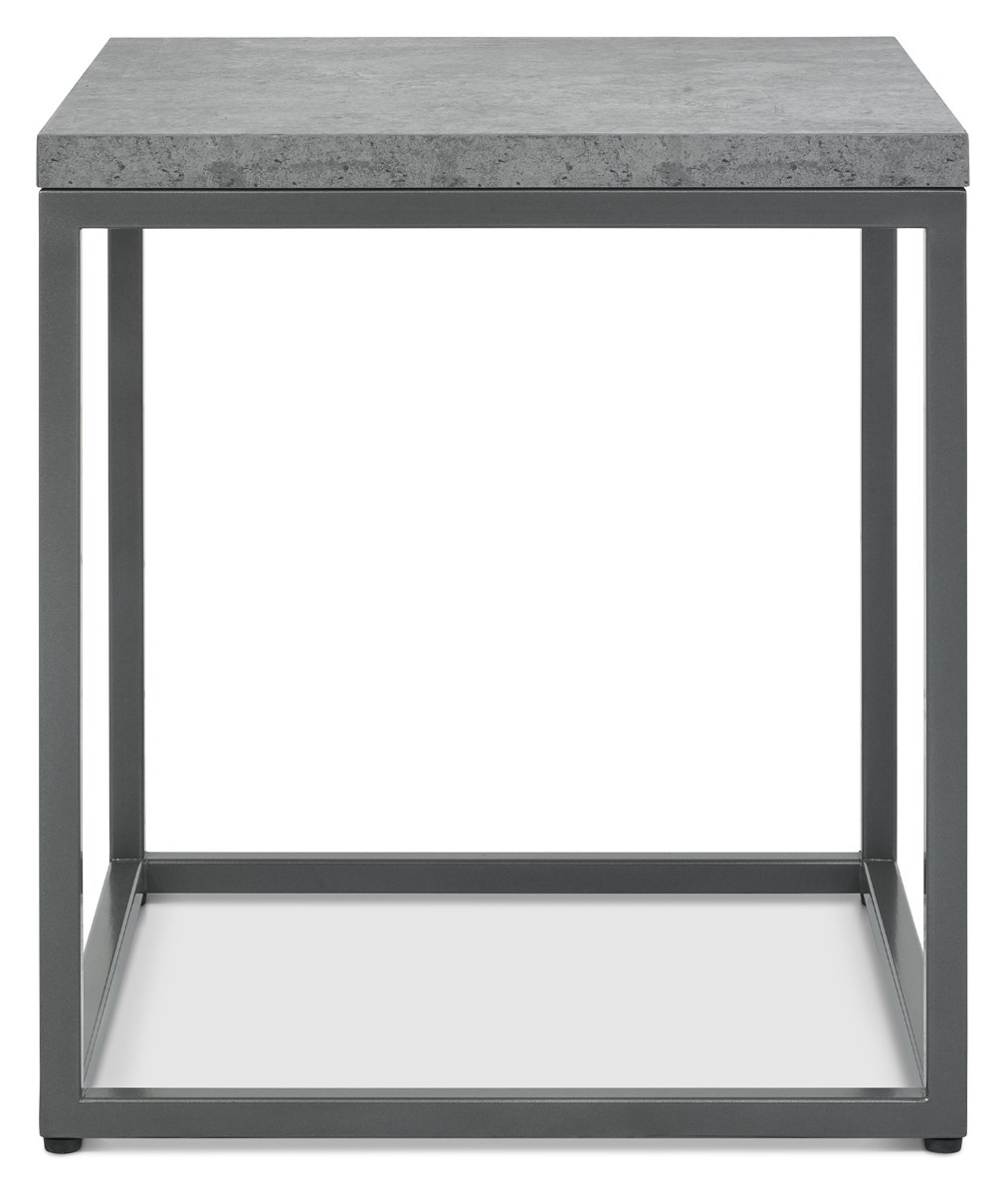 Renzo Zinc & Dark Grey Side Table | Style Our Home