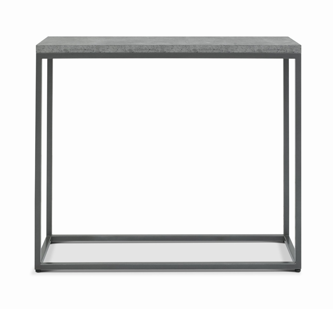 Renzo Zinc & Dark Grey Narrow Console Table | Style Our Home