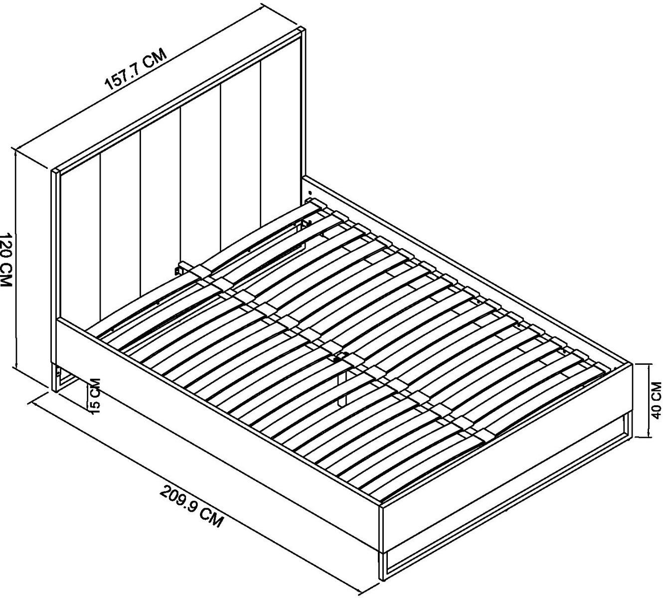 Riva Rustic Oak Panel 5' Kingsize Bedstead | Style Our Home