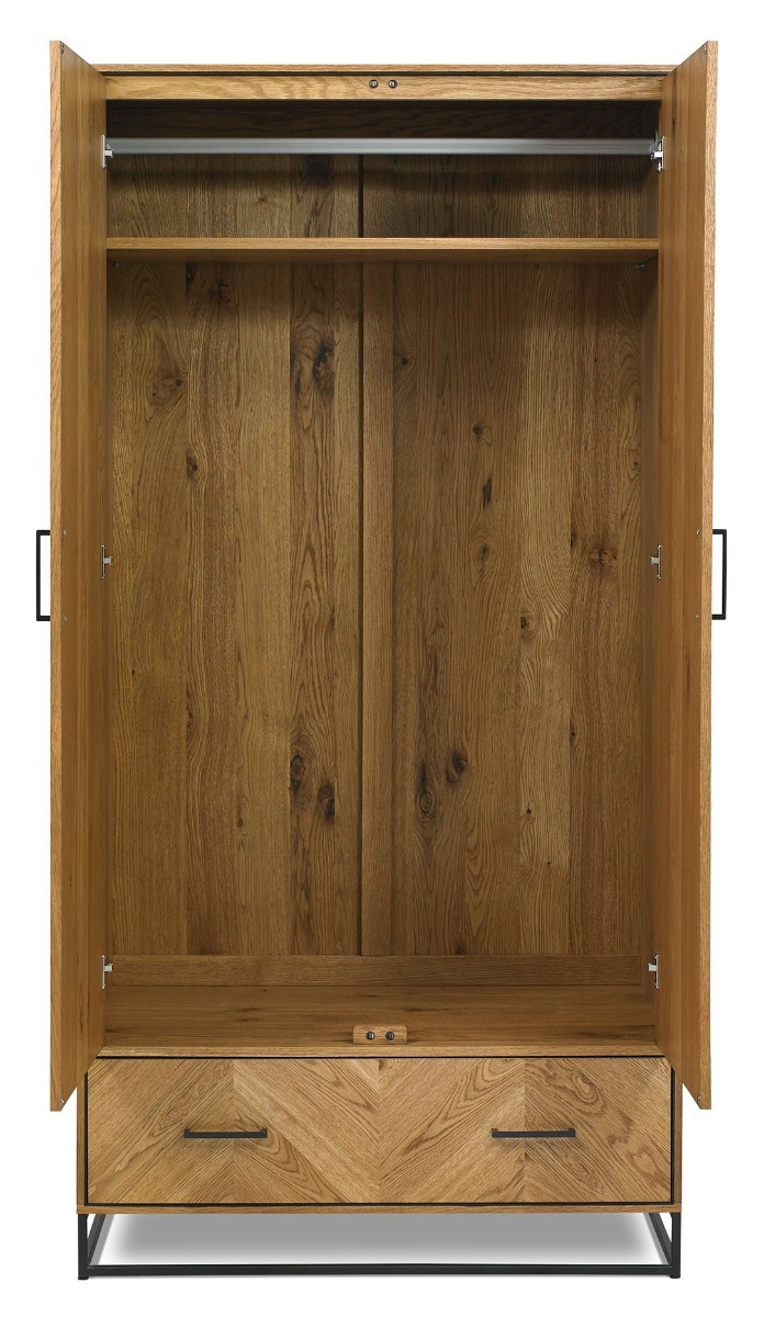 Riva Rustic Oak Double Wardrobe | Style Our Home