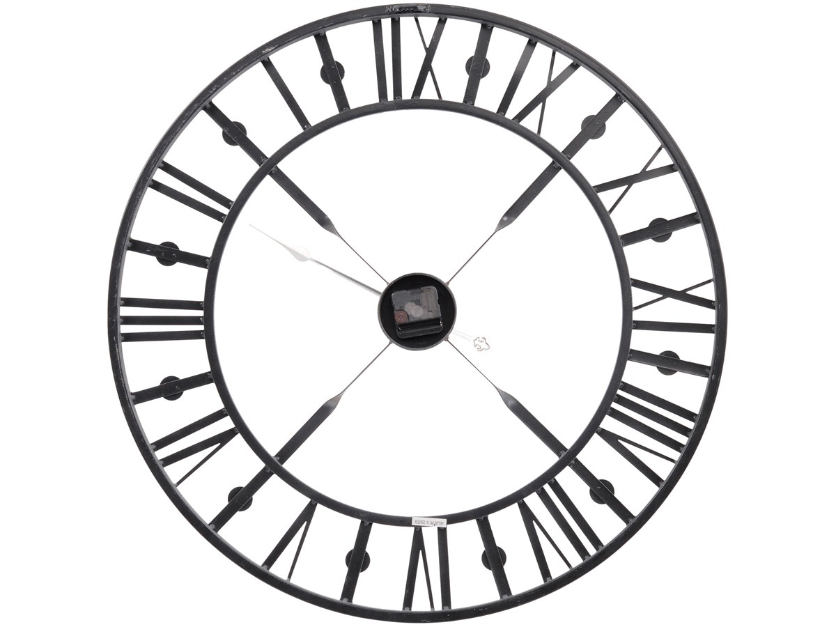 Antique Grey Skeleton Wall Clock By Libra | Style Our Home