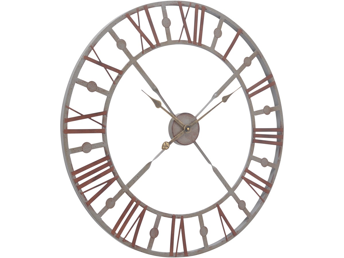Antique Grey Skeleton Wall Clock By Libra | Style Our Home