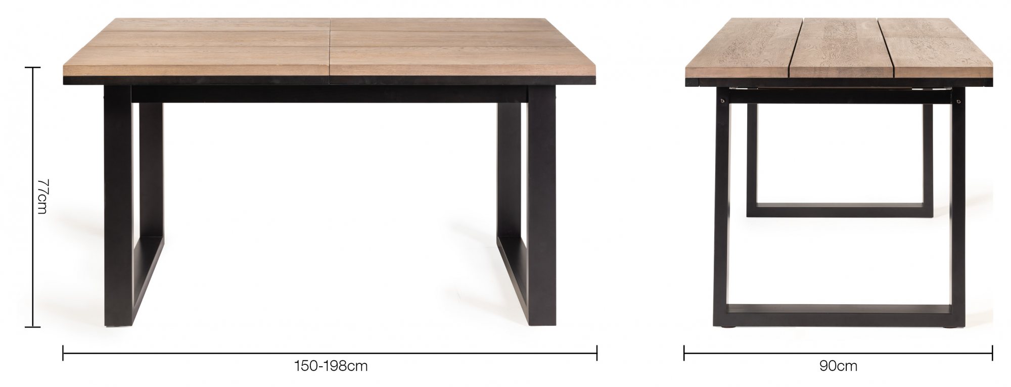 Tivoli Weathered Oak 4-6 Seater Table & 4 Seurat Grey Velvet Chairs by Bentley Designs | Style Our Home