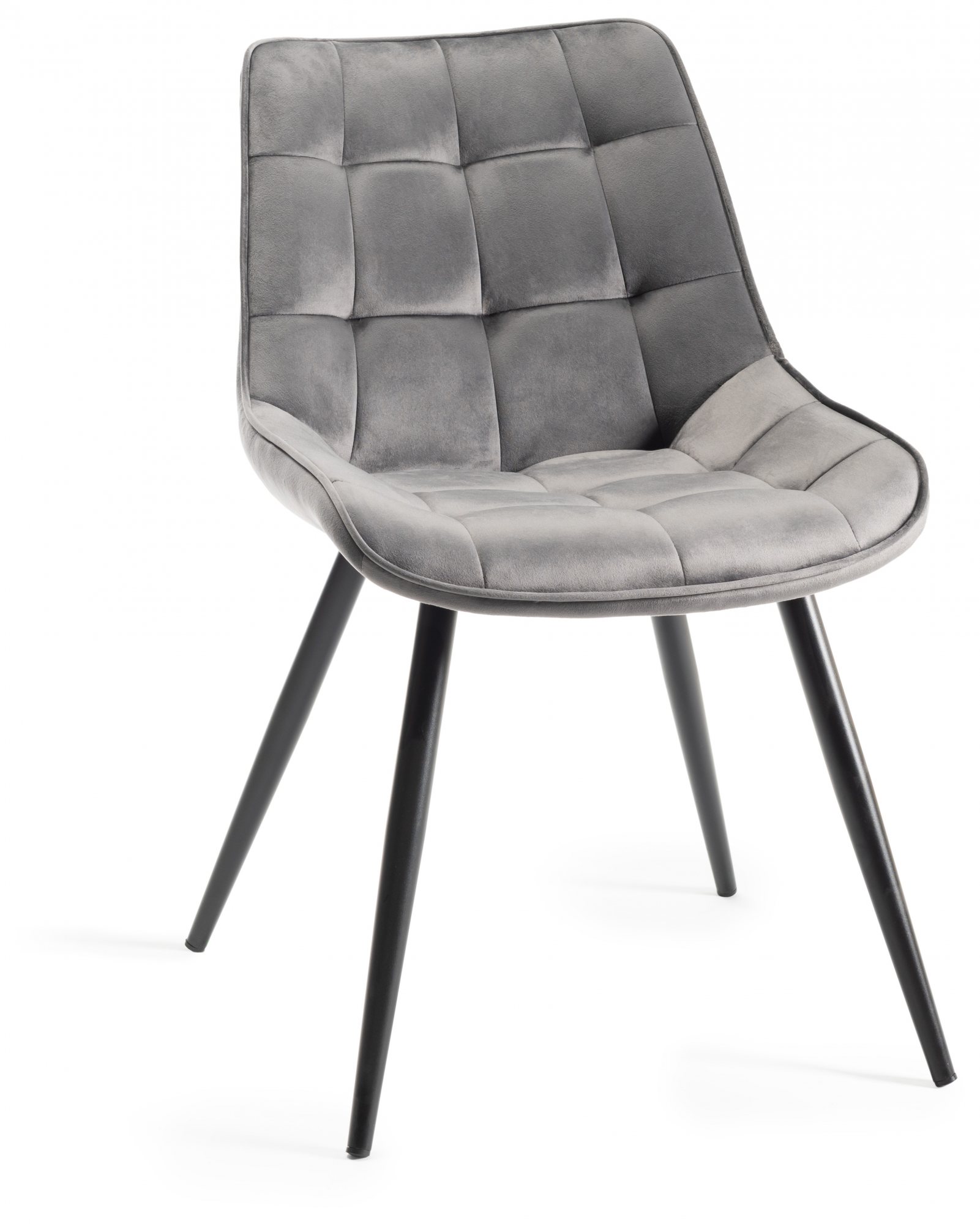 Tivoli Weathered Oak 4-6 Seater Table & 4 Seurat Grey Velvet Chairs by Bentley Designs | Style Our Home