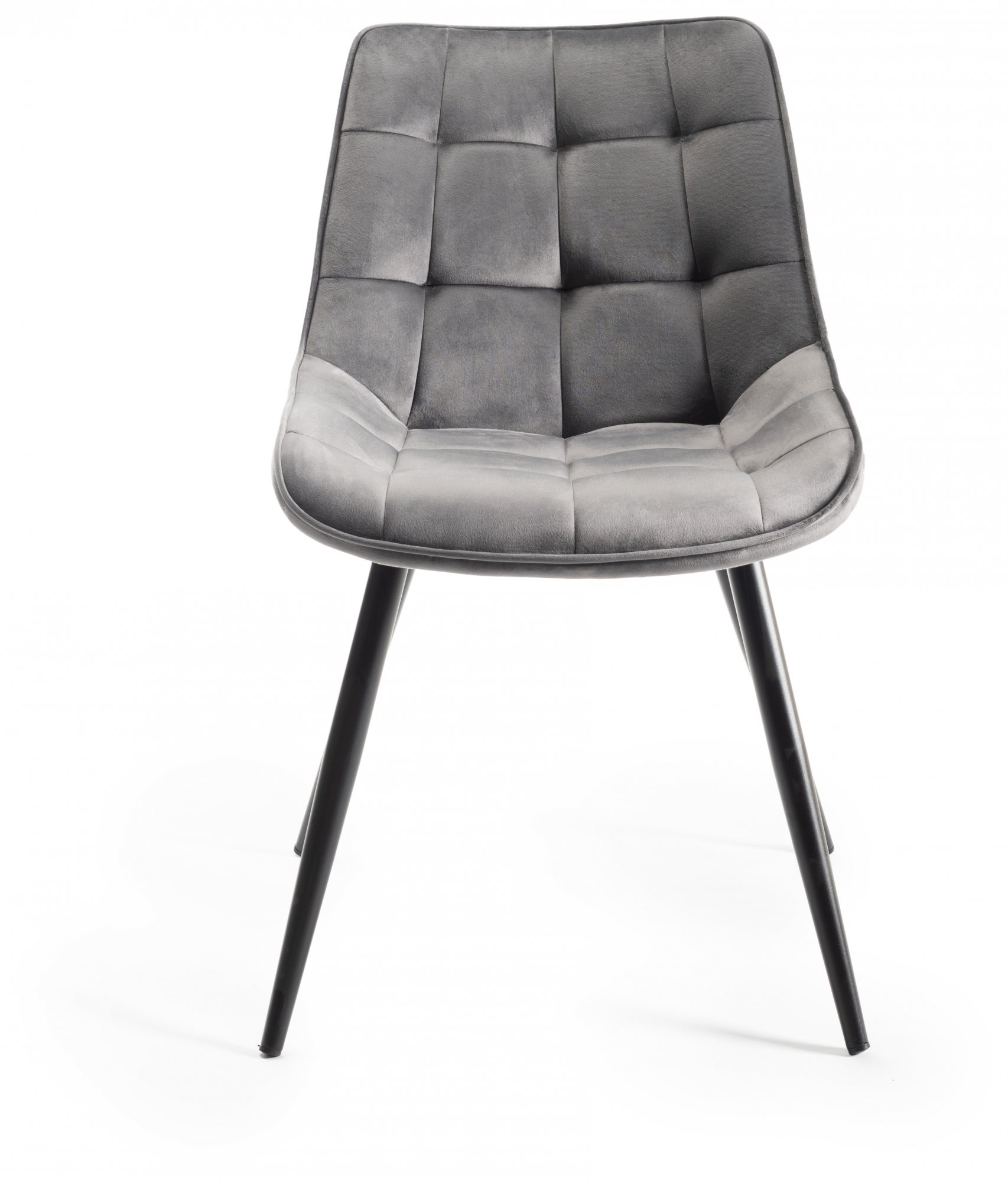 Tivoli Weathered Oak 4-6 Seater Table & 4 Seurat Grey Velvet Chairs by Bentley Designs | Style Our Home