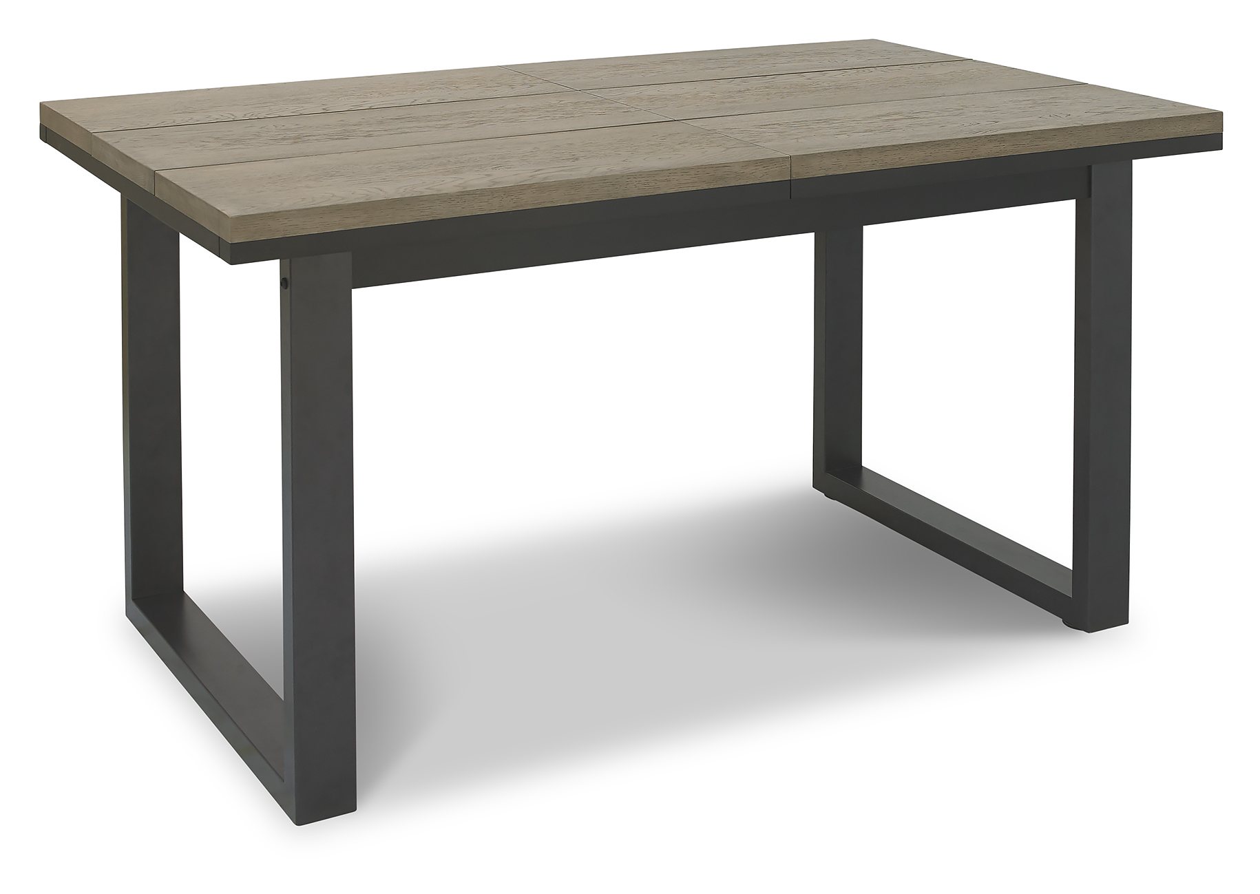 Tivoli Weathered Oak 4-6 Seater Table & 4 Seurat Tan Faux Suede Fabric Chairs by Bentley Designs | Style Our Home