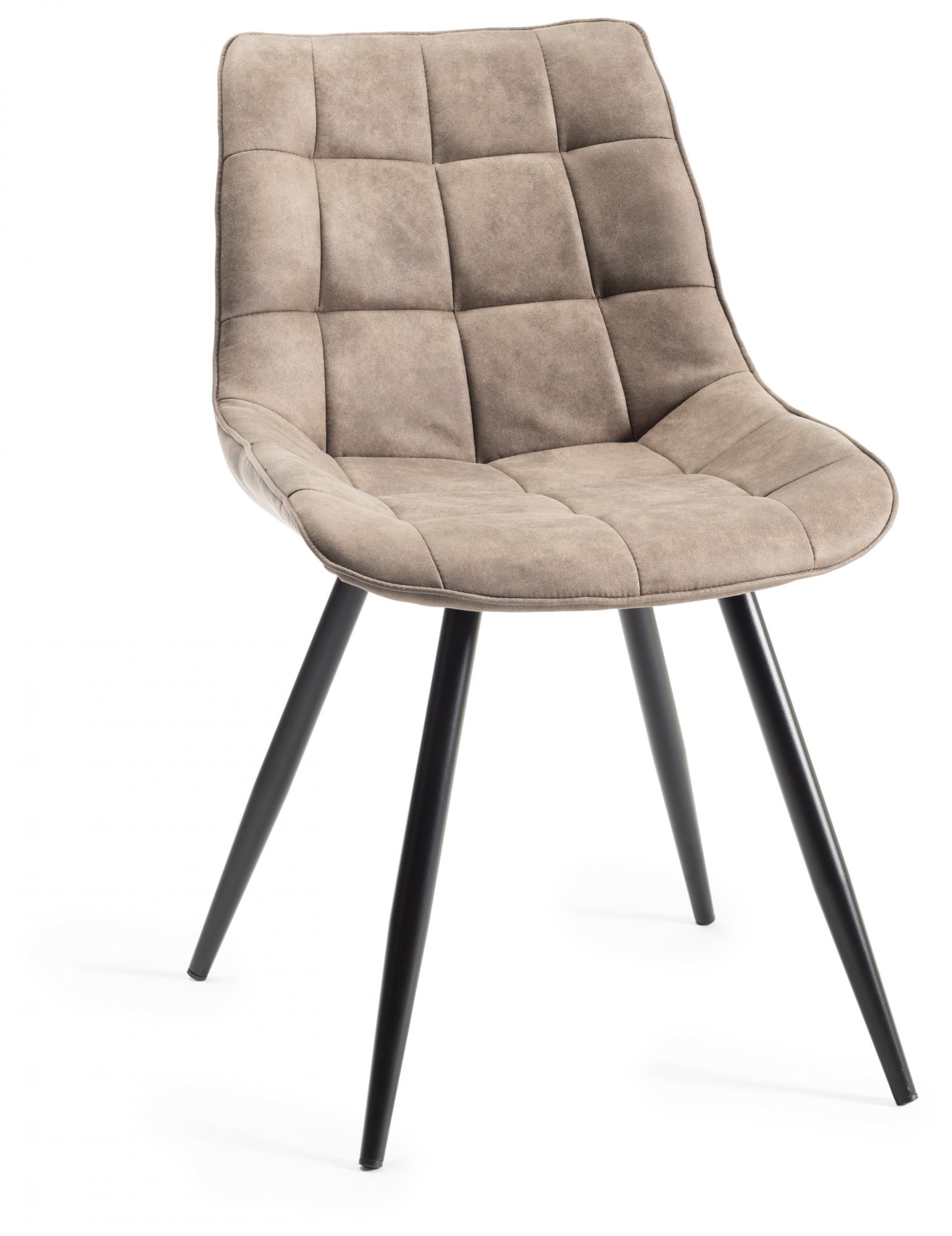 Tivoli Weathered Oak 4-6 Seater Table & 4 Seurat Tan Faux Suede Fabric Chairs by Bentley Designs | Style Our Home
