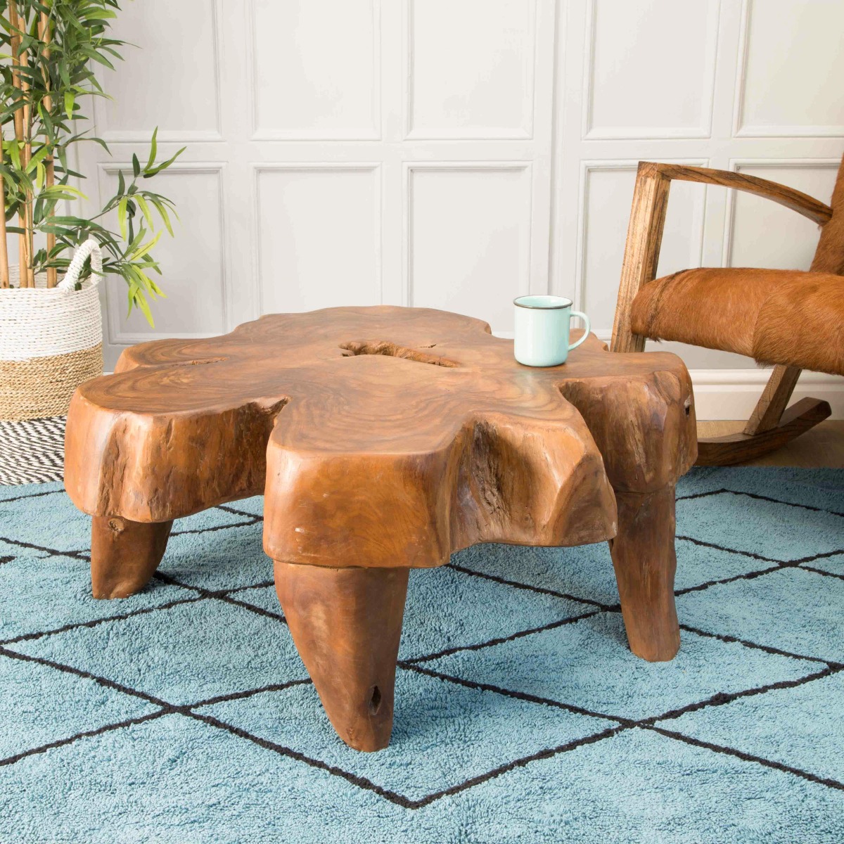 Natural Teak Root Coffee Table by Monologue | Style Our Home