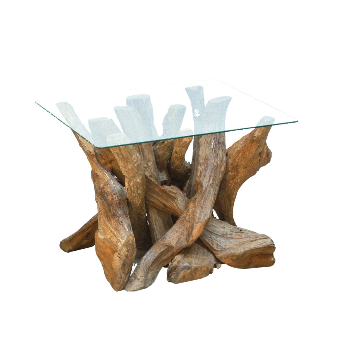 Layla Branchwood Square Lamp Table by Monologue | Style Our Home