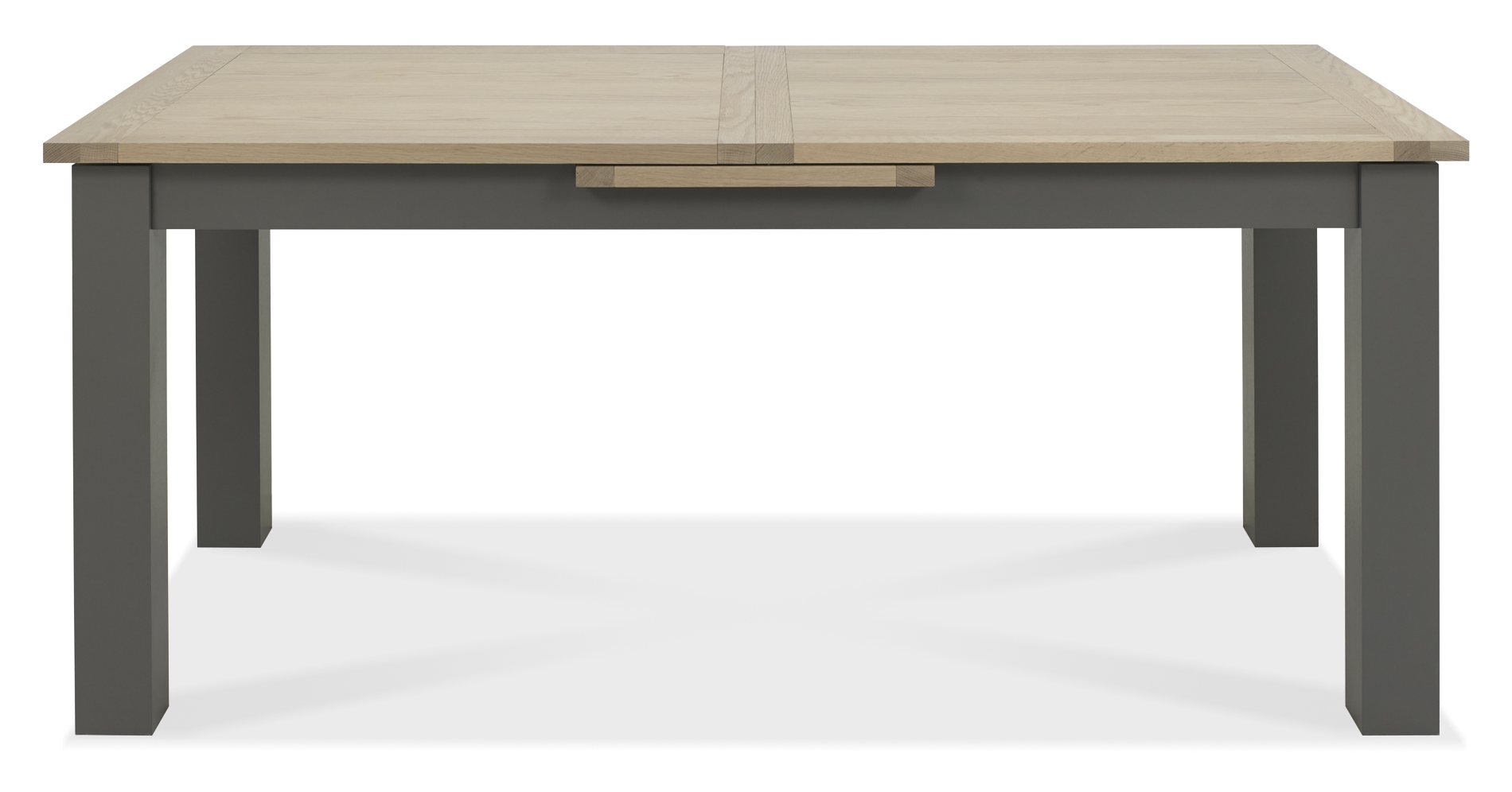 Oakham Scandi Oak 6-8 Seater Table - Dark Grey Legs & 6 Eriksen Grey Velvet Chairs by Bentley Designs | Style Our Home