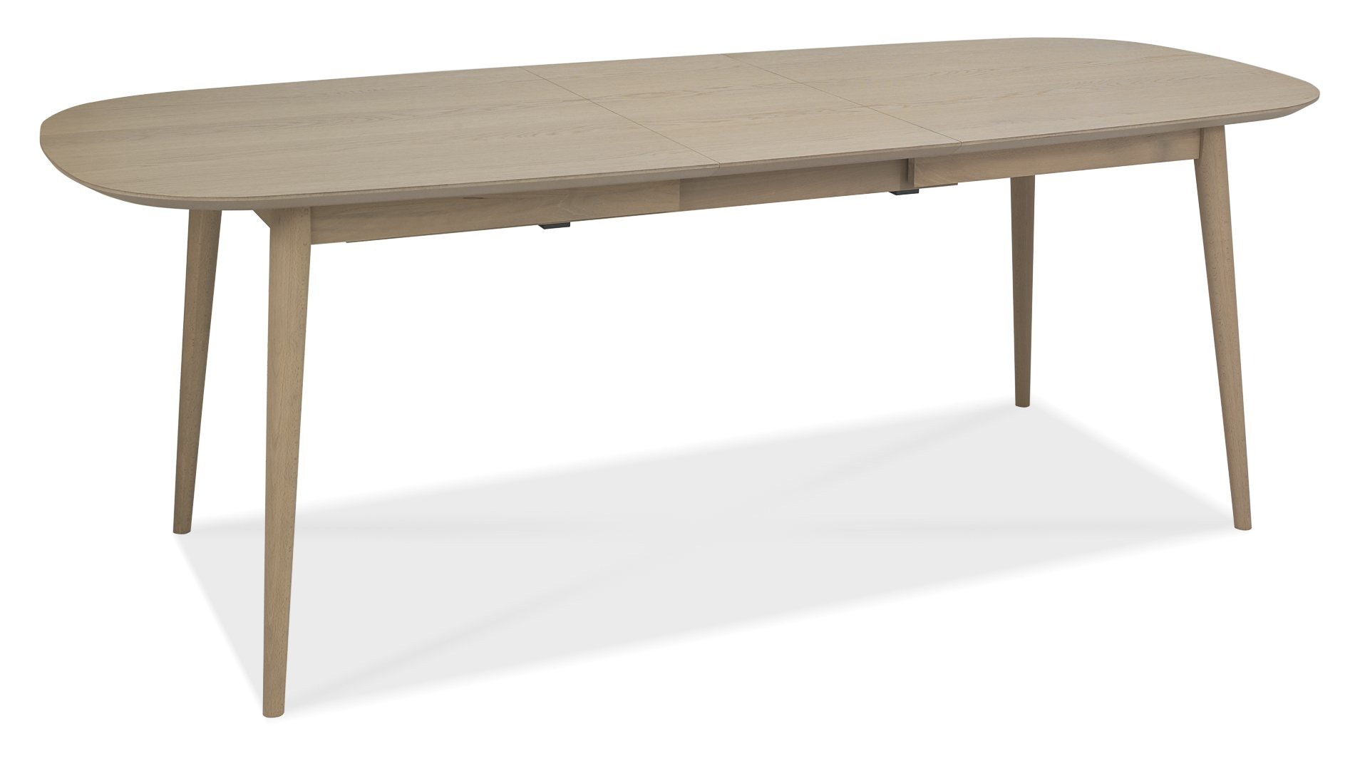 Dansk Scandi Oak 6-8 Seater Dining Table & 6 Eriksen Mustard Velvet Fabric Chairs with Grey Rustic Oak Effect Legs