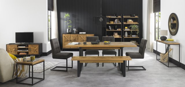 Indus Rustic Oak Bench By Bentley Designs | Style Our Home