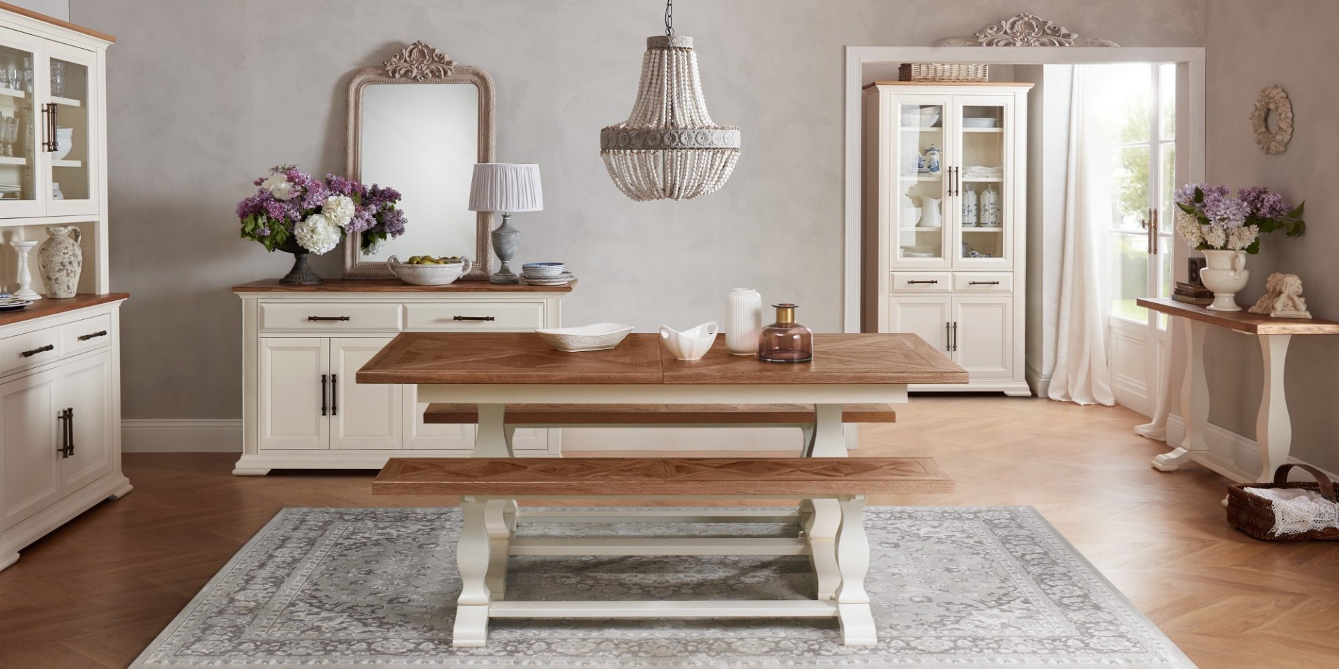 Belgrave Two Tone Bench by Bentley Designs | Style Our Home