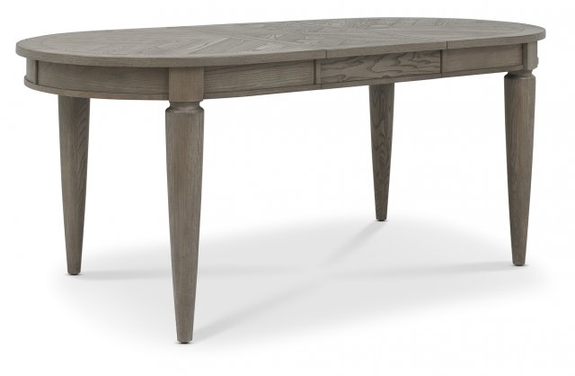 Monroe Silver Grey 4-6 Seater Dining Table & 4 Monroe Silver Grey Upholstered Chairs in Slate Grey Fabric by Bentley Designs | Style Our Home