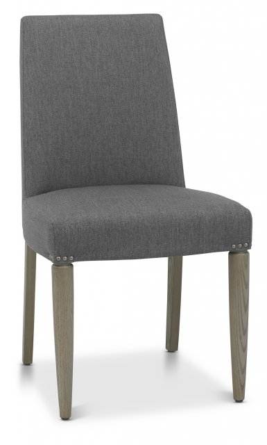 Monroe Silver Grey 6-8 Seater Dining Table & 6 Monroe Silver Grey Upholstered Chairs in Slate Grey Fabric by Bentley Designs | Style Our Home