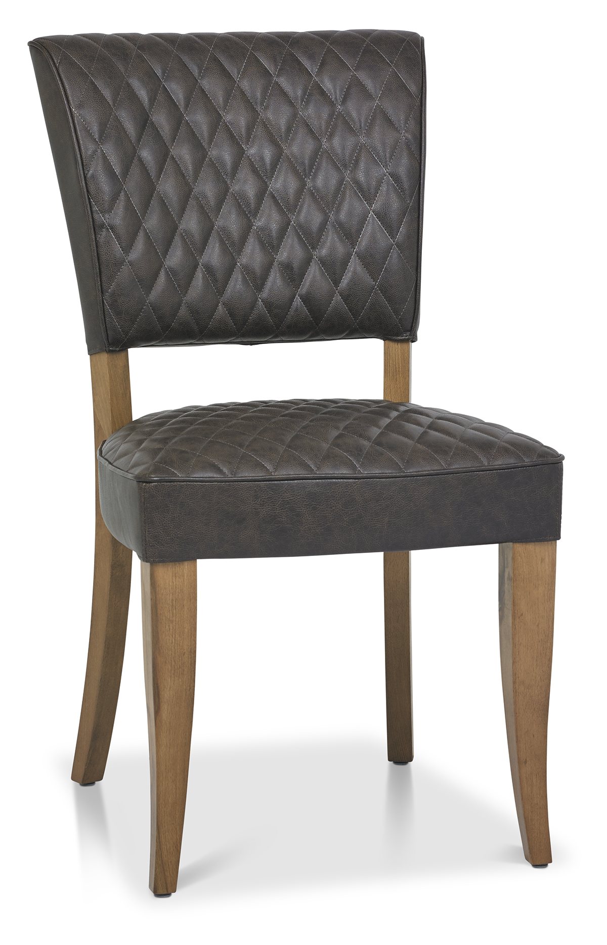 Ellipse Rustic Oak 4 Seater Table & 4 Logan Upholstered Chairs in Old West Vintage by Bentley Designs | Style Our Home
