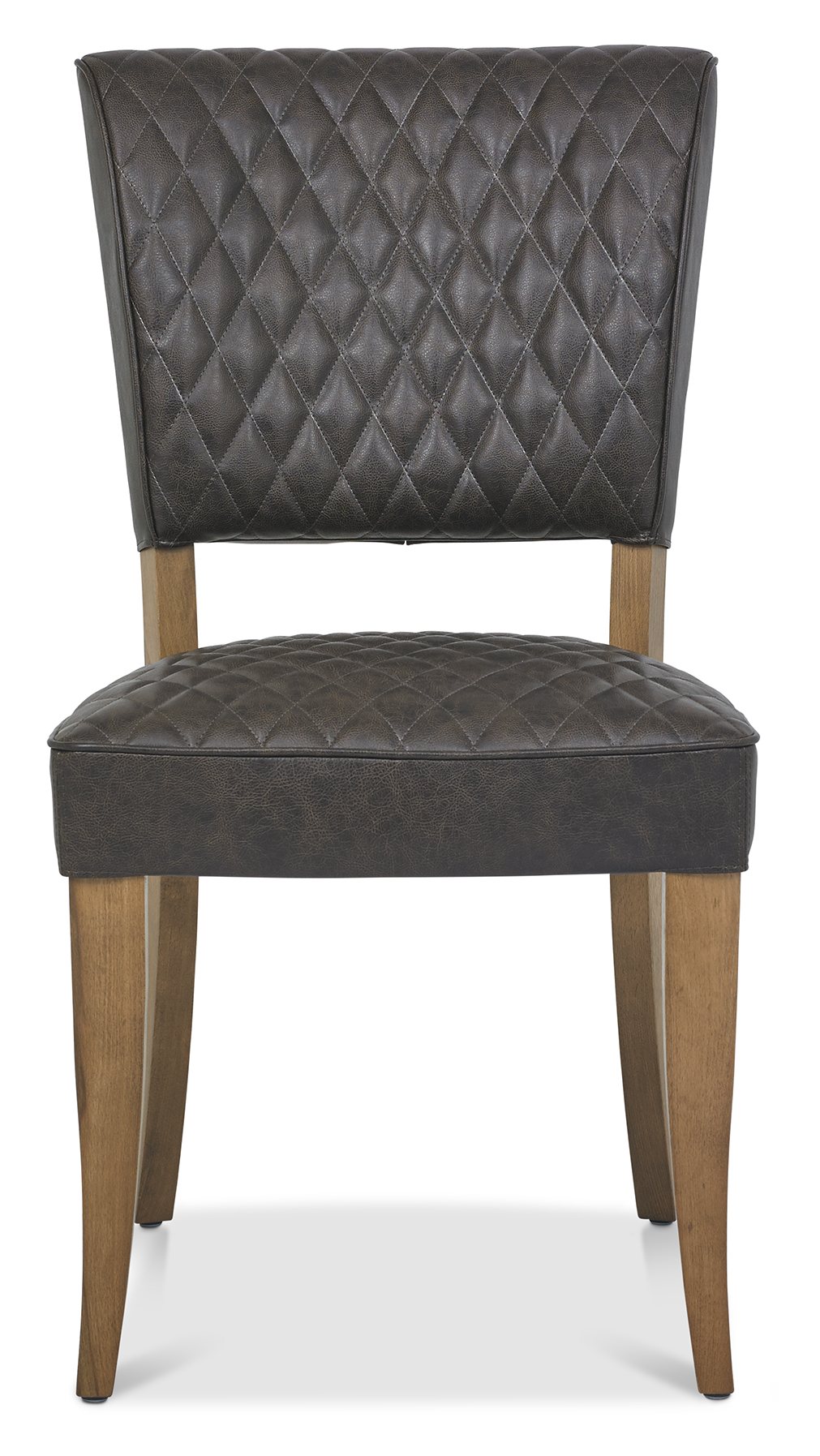 Ellipse Rustic Oak 4 Seater Table & 4 Logan Upholstered Chairs in Old West Vintage by Bentley Designs | Style Our Home