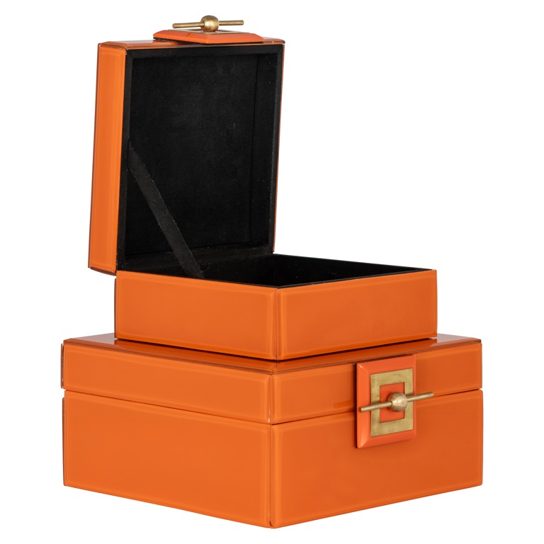 Storage Box Bodine Orange Big by  Richmond Interiors | Style Our Home