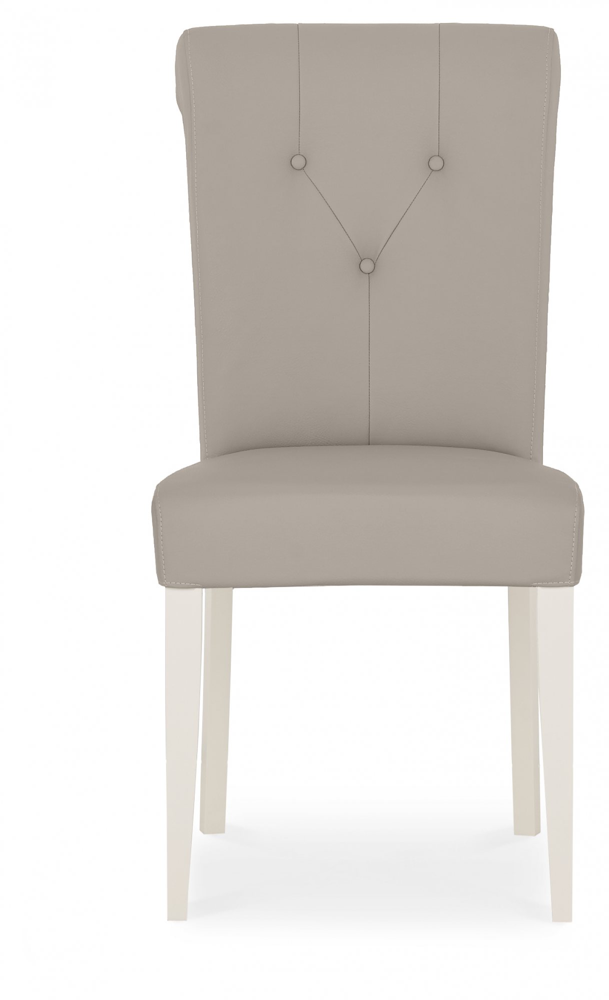 Montreux Grey Washed Oak & Soft Grey 4-6 Seater Table & 4 Upholstered Chairs in Grey Bonded Leather by Bentley Designs | Style Our Home