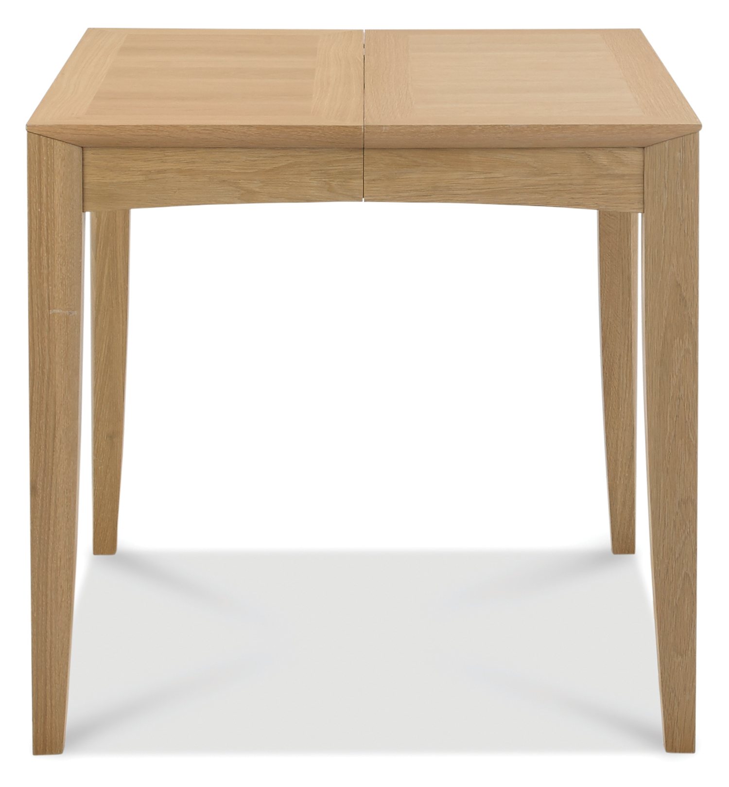 Bergen Oak 2-4 Seater Table & 2 Low Slat Back Chairs in Black Gold Fabric by Bentley Designs | Style Our Home